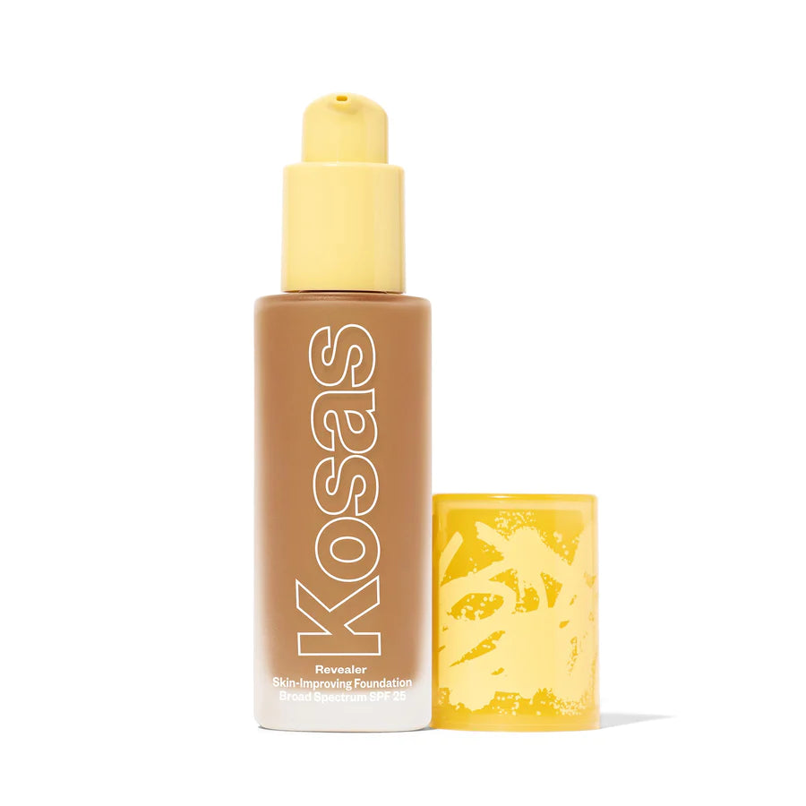 Kosas - Revealer Skin Improving Foundation SPF 25 - Medium Deep Neutral Olive 290 - Mhalaty